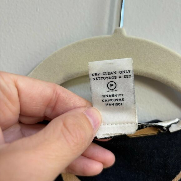 Diane Von Furstenberg Genevieve Spade Graphic Print Dress 6 Faux Wrap Black Tan - Picture 6 of 12